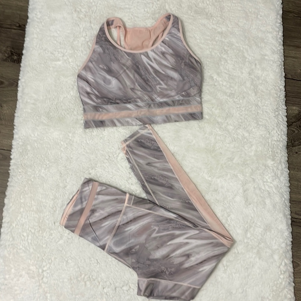 Calia Workout Yoga Pants SizeS & Sports Bra Size L Set